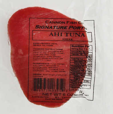 Cannon Fish Co. Ahi Tuna Steak - 6 Oz - Image 2