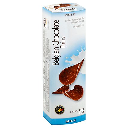 Belgian Thins Milk Chocolates 4.4 Oz - 4.4 Oz - Image 1