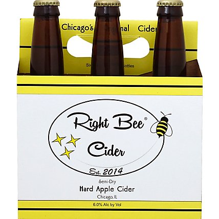 Right Bee Hard Apple Cider - 6-12 Fl. Oz. - Image 2