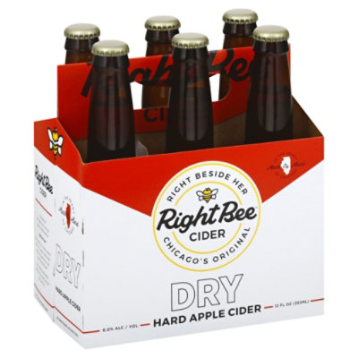 Right Bee Cider Dry 6pk Btl - 6-12 Fl. Oz. - Image 1