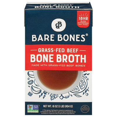 Bare Bones Bone Broth Classic Beef - 16 Oz - Image 1