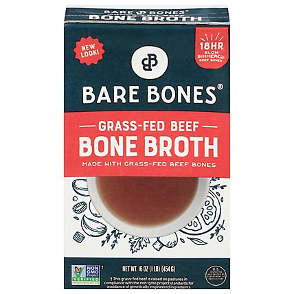 Bare Bones Bone Broth Classic Beef - 16 Oz - Image 1