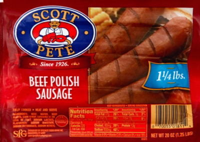 Scott Petersen Beef Polish Sausage - 20 Oz - Image 2