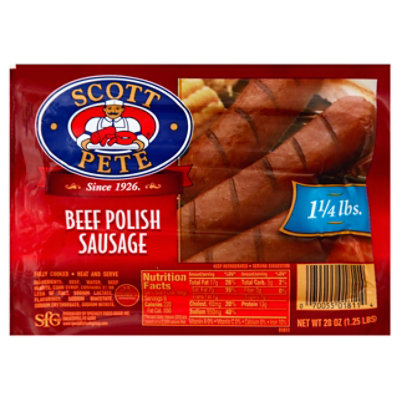 Scott Petersen Beef Polish Sausage - 20 Oz - Image 1