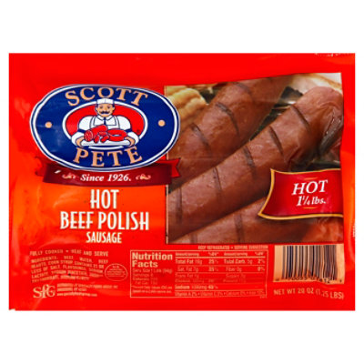 Scott Petersen Hot Beef Polish Sausage - 20 Oz - Image 1