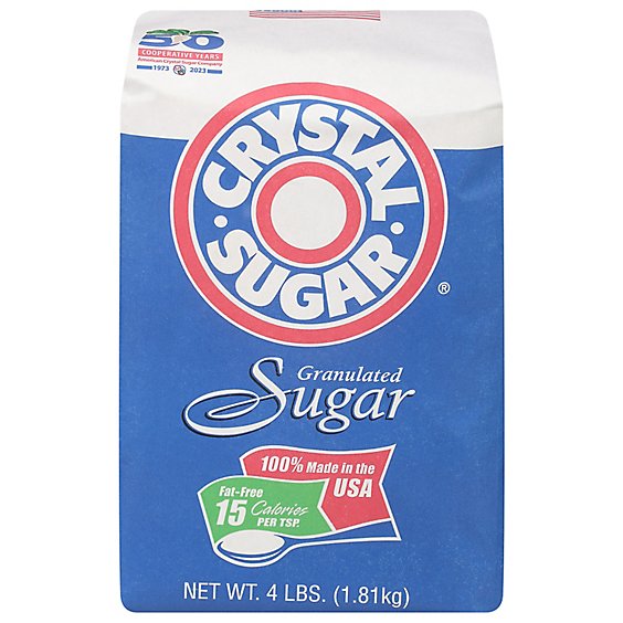 Crystal Granulated Sugar - 4 Lb
