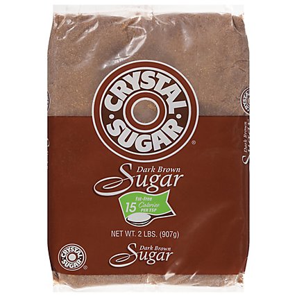 Crystal Sugar Dark Brown Sugar - 2 Lb - Image 1