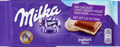 Milka Strawberry Yogurt Creme Chocolate Bar - 3.52 Oz - Image 2