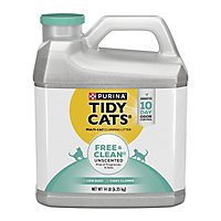 Purina Tidy Cats Cat Litter Clumping Free & Clean For Multiple Cats Unscented Jug - 14 Lb - Image 1