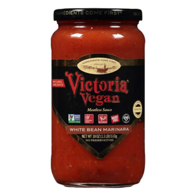 Victoria Vegan White Bean Marinara 18 Oz Safeway