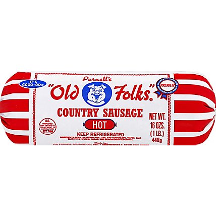 Old Fold Hot Roll Sausage - 16 Oz - Image 2