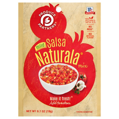 McCormick Produce Partners Mix Mild Salsa Naturala - 0.7 Oz - Image 3