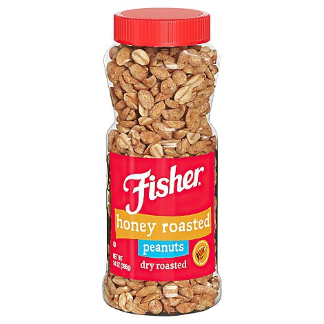 Fisher Honey Roast Peanuts - 14 Oz