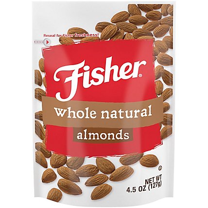Fisher Whole Natural Almonds - 4.5 Oz - Image 3