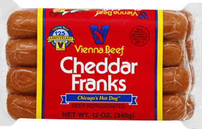 Vienna Cheddar Franks - 12 Oz - Image 1