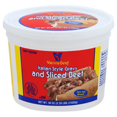 Vienna Italian Beef With Gravy Tub - 36 Oz - Image 1