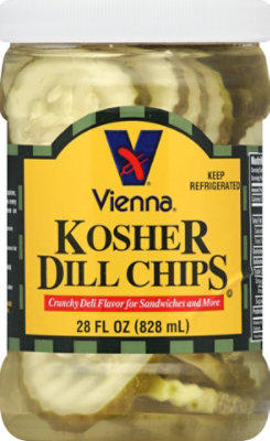 Vienna Kosher Pickle Chips - 28 Oz - Image 2