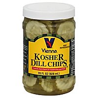 Vienna Kosher Pickle Chips - 28 Oz - Image 1