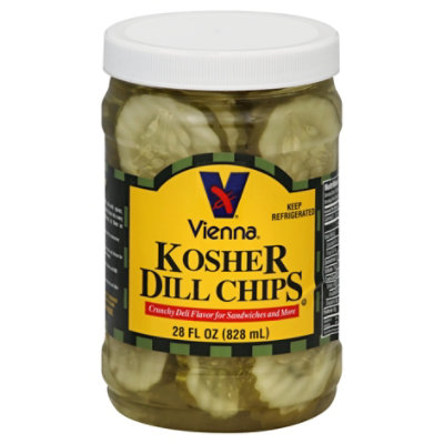 Vienna Kosher Pickle Chips - 28 Oz - Image 1