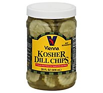 Vienna Kosher Pickle Chips - 28 Oz