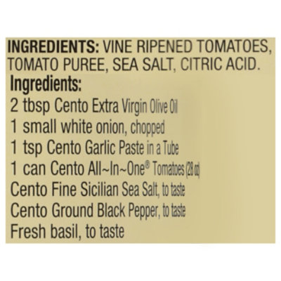 Cento All In One Regular Cruched Tomato - 28 Oz - Image 5