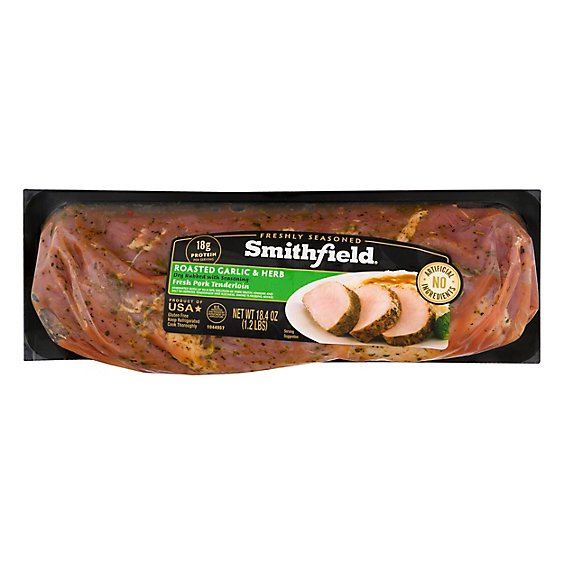 Smithfield Pork Tenderloin Garlic Herb - 18.4 Oz