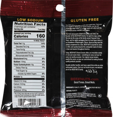 Beer Nuts Original Peanuts Sweet And Salty - 3 Oz - Image 5