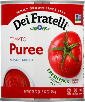 Dei Fratelli No Salt Added Puree Tomatoes - 28 Oz - Image 2