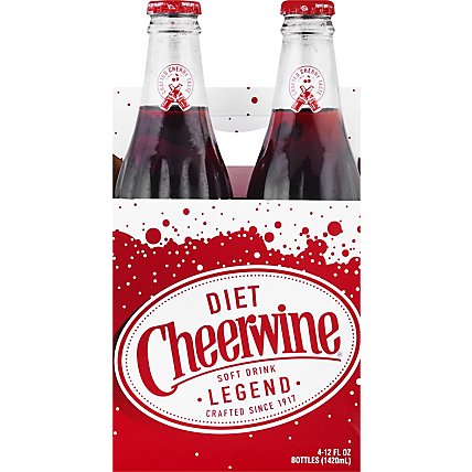 Cheerwine Diet Soda - 4-12 Fl. Oz. - Image 2