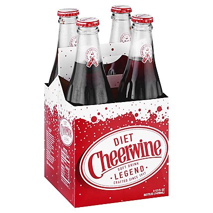 Cheerwine Diet Soda - 4-12 Fl. Oz. - Image 1