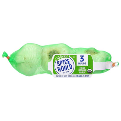 Garlic Grn Msh Organic 3ct - 3 Count