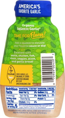 Spice World Garlic Minced Squeeze Organic - 9.5 Oz - Image 5