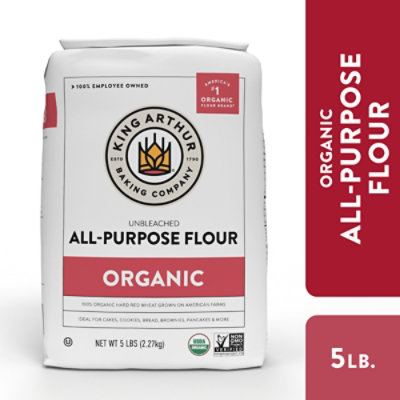 King Arthur All-Purpose Organic Unbleached Flour – 5 Lbs. - Image 2