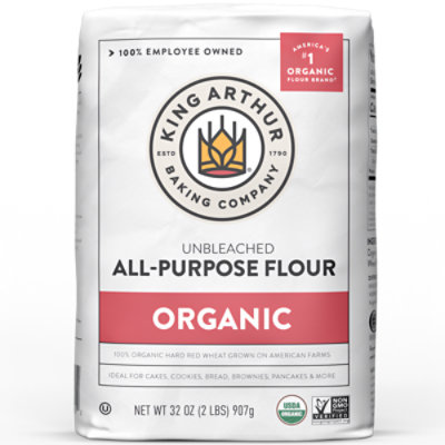 King Arthur Organic Non-GMO Project Verified 100% No Preservatives Unbleached All-Purpose Flour - 5 Lb - Image 2