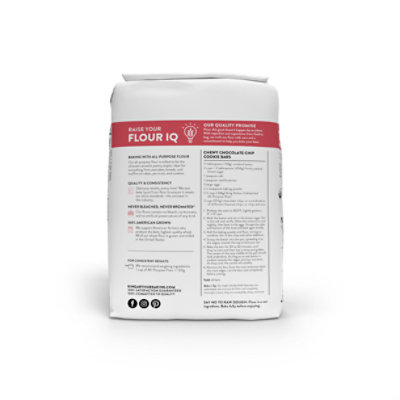 King Arthur Organic Non-GMO Project Verified 100% No Preservatives Unbleached All-Purpose Flour - 5 Lb - Image 7