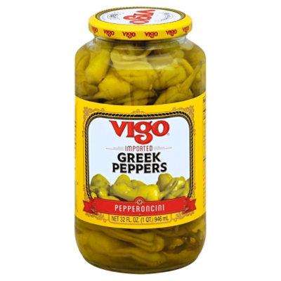 Vigo Greek Peppers 32 Oz - 32 Oz - Image 1