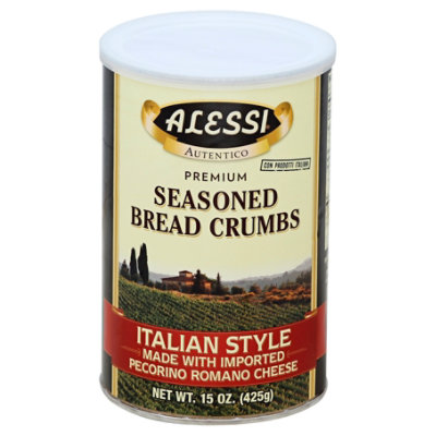 Alessi Italian Style Seasoned Bread Crumbs - 15 Oz - Image 1