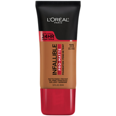 L'Oreal Paris Infallible 111 Soft Sable Pro Matte Oil Free Blendable Foundation - 1 Oz - Image 1