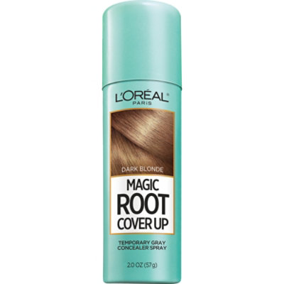L'Oreal Paris Magic Root Cover Up Temporary Concealer Spray for Grey Dark Blonde - 2 Oz - Image 1