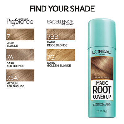 L'Oreal Paris Magic Root Cover Up Temporary Concealer Spray for Grey Dark Blonde - 2 Oz - Image 5