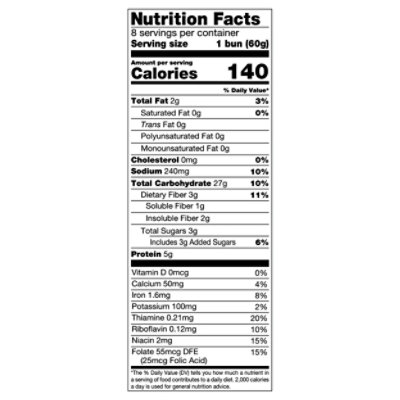 Aunt Millies Hearth Whole Grain Hamburger Buns 8 Count - Image 4