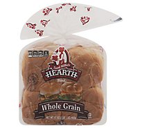 Aunt Millies Hearth Whole Grain Hamburger Buns 8 Count