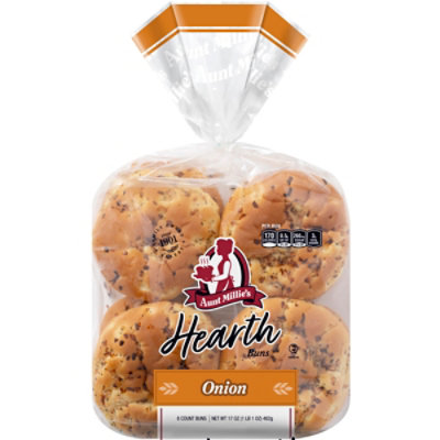 Aunt Millie's Hearth Onion Buns - 8 Count - Image 2