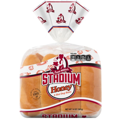 Aunt Millie’s Stadium Honey Hot Dog Buns - 8 Count - Image 1