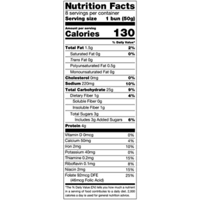 Aunt Millie’s Stadium Honey Hot Dog Buns - 8 Count - Image 3