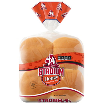 Aunt Millie’s Stadium Honey Hamburger Buns - 8 Count - Image 1