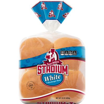 Aunt Millie's Stadium White Hamburger Buns - 8 Count - Image 2