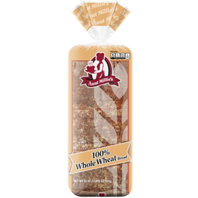 Aunt Millie's 100% Whole Wheat Bread - 22 Oz - Image 2