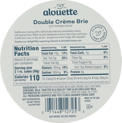 Alouette Double Creme Brie Cheese - 8 Oz - Image 2