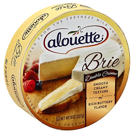 Alouette Double Creme Brie Cheese - 8 Oz